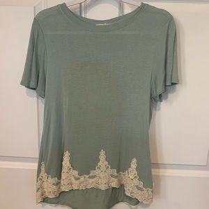 super cute green top